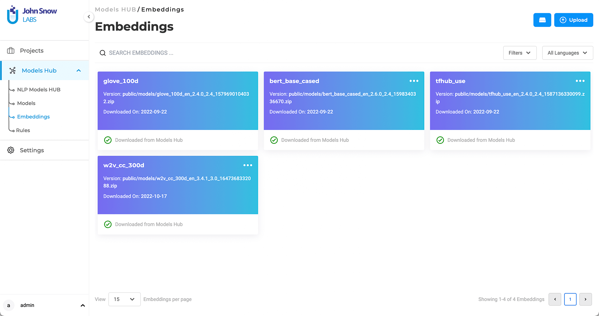 Embeddings