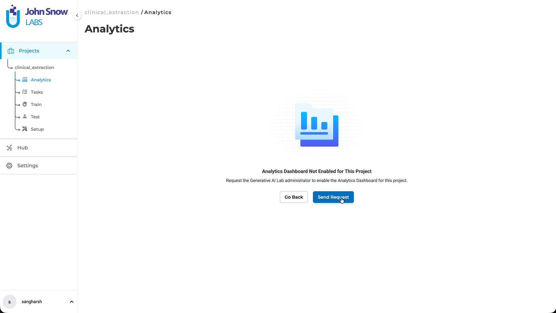 Pre-selected initial chart loading