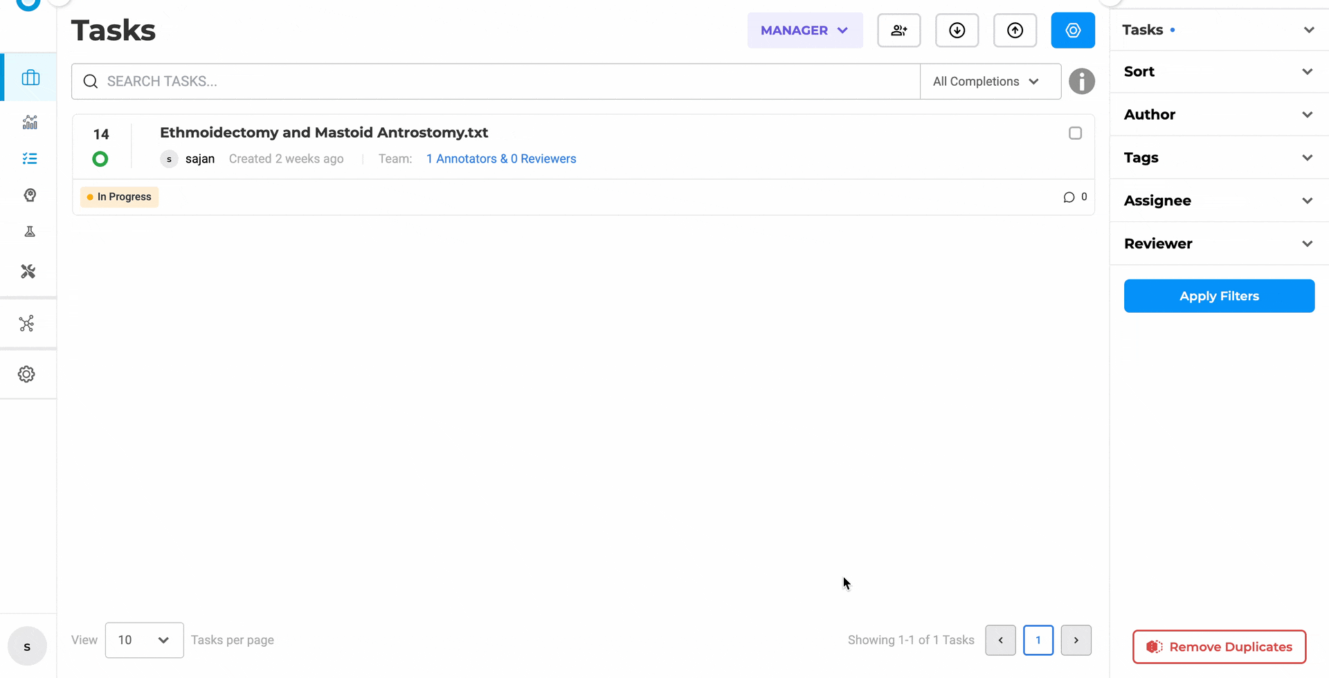 Pre-annotation pop-up remaining open during server deployment