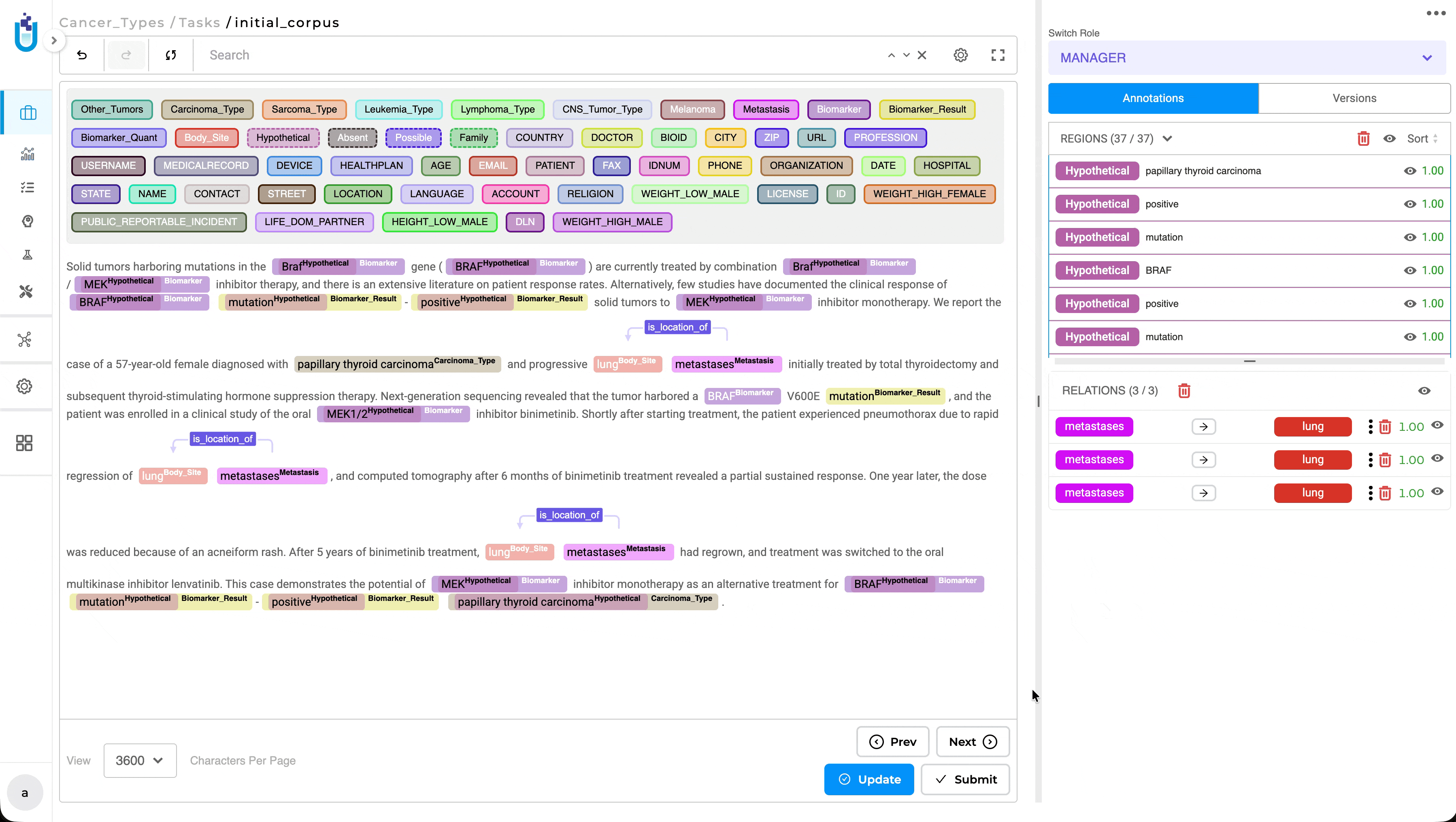 Bulk relation deletion workflow