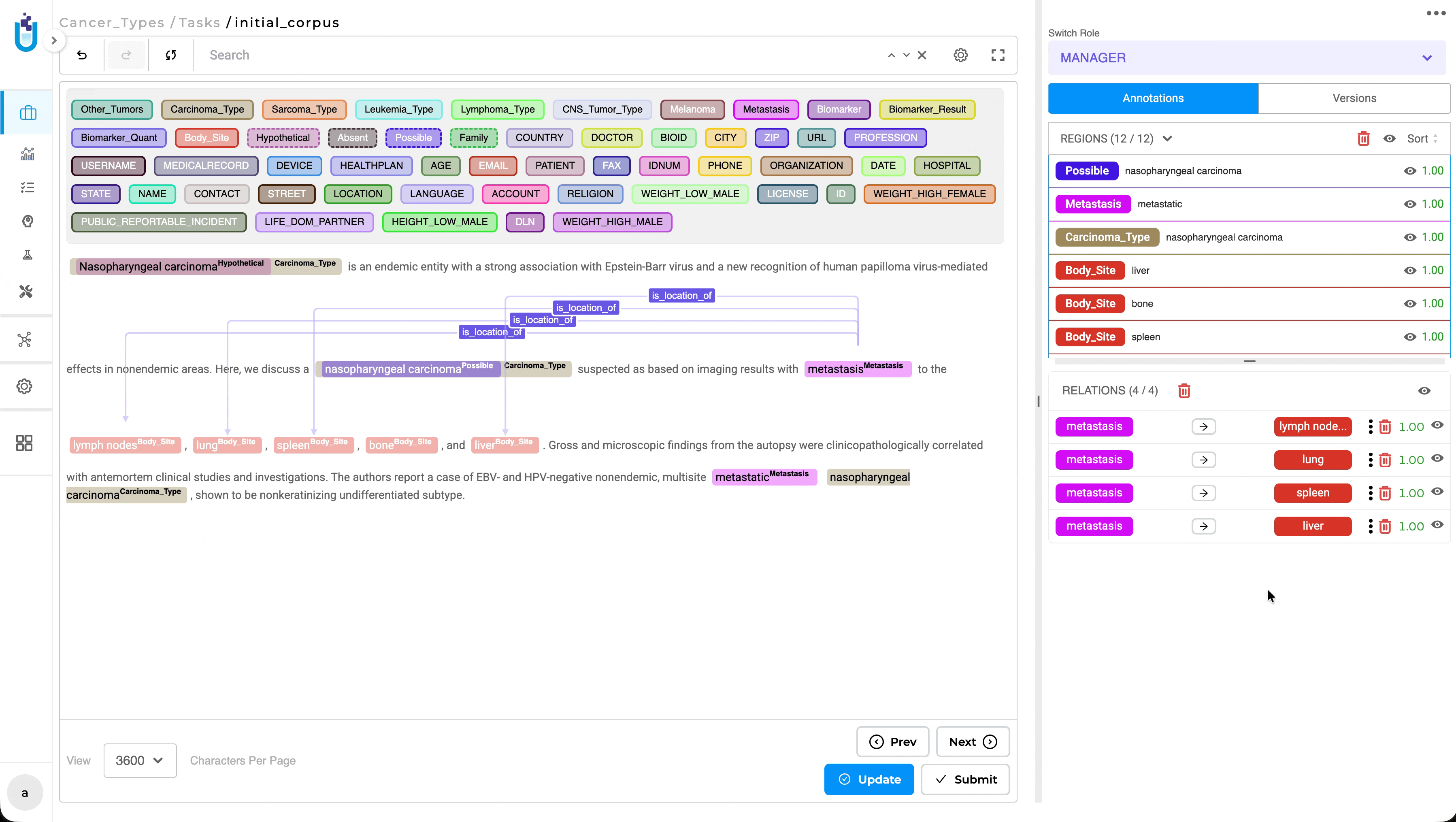 Individual relation visibility controls