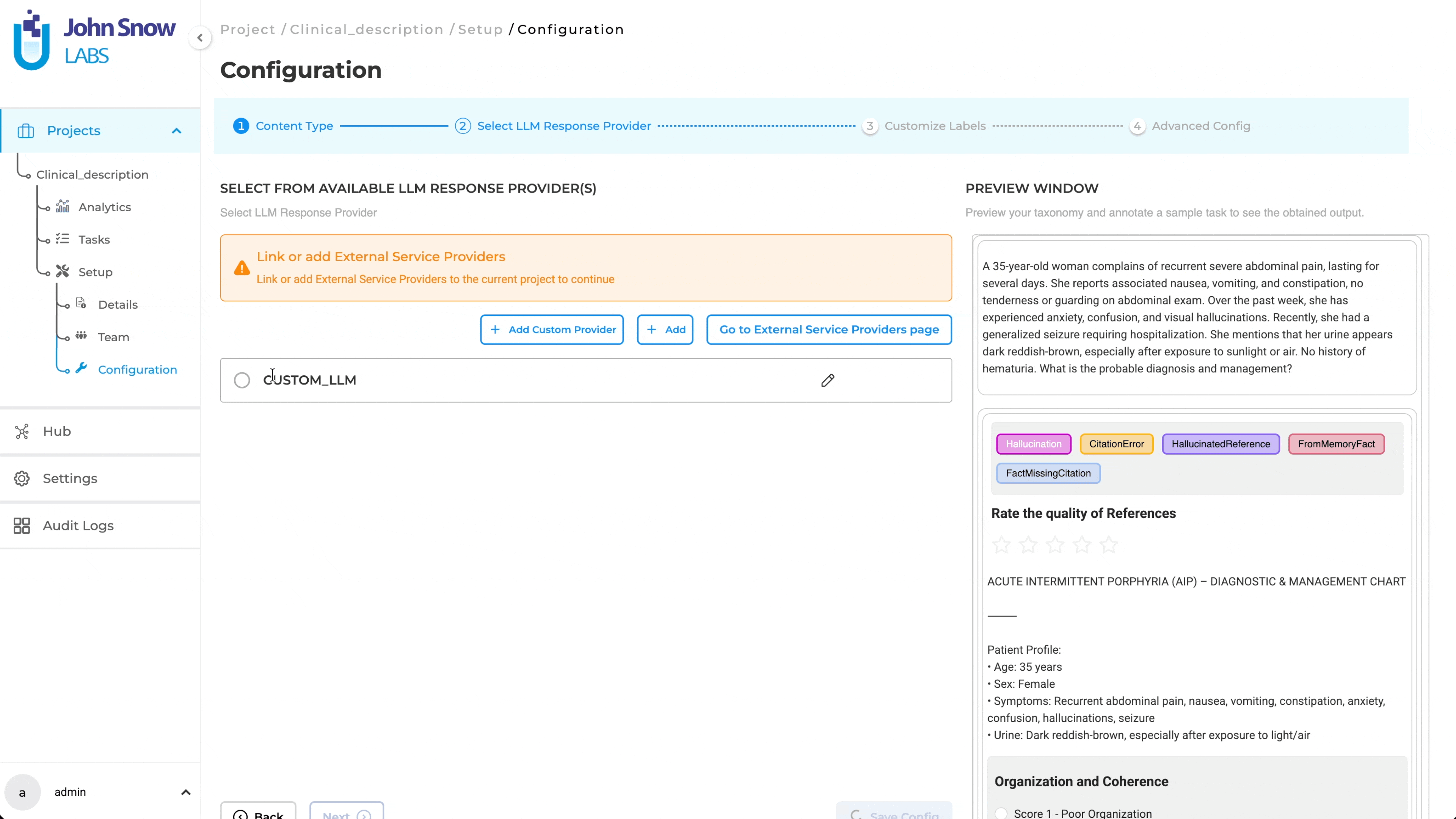 Generating response using Custom LLM for LLM Evaluation