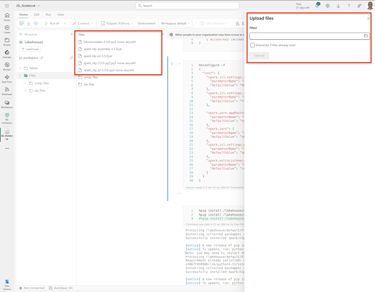 Upload Files to Fabric