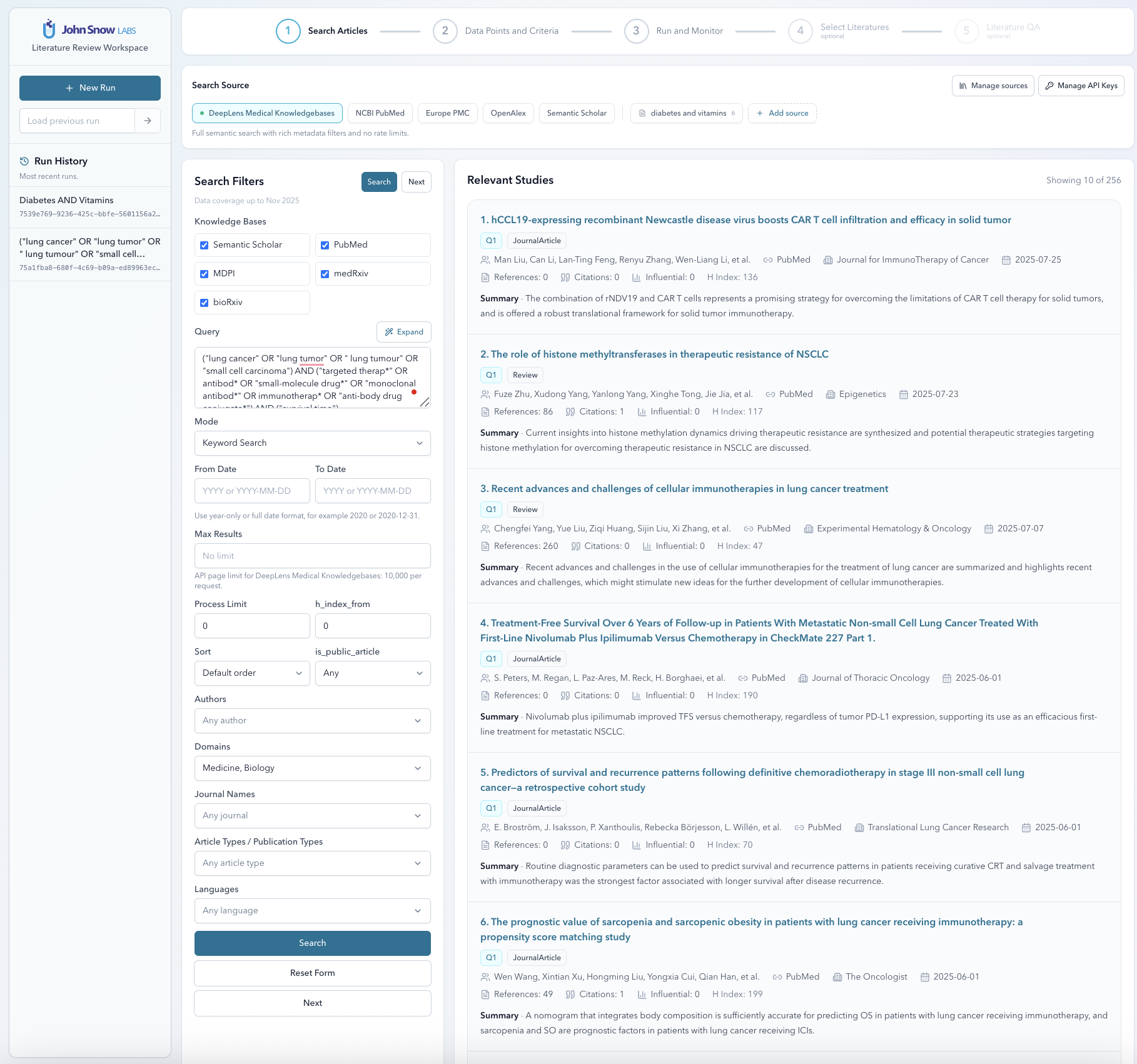 Literature Review — multi-source search and results