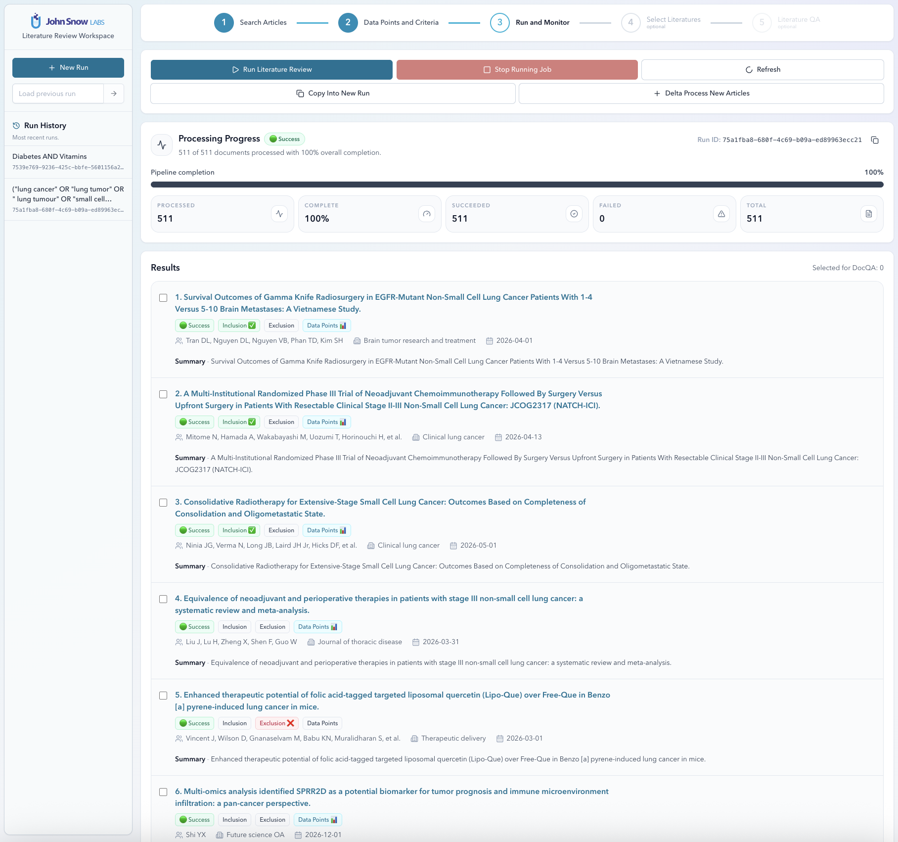 Step 3 — run monitor with live progress