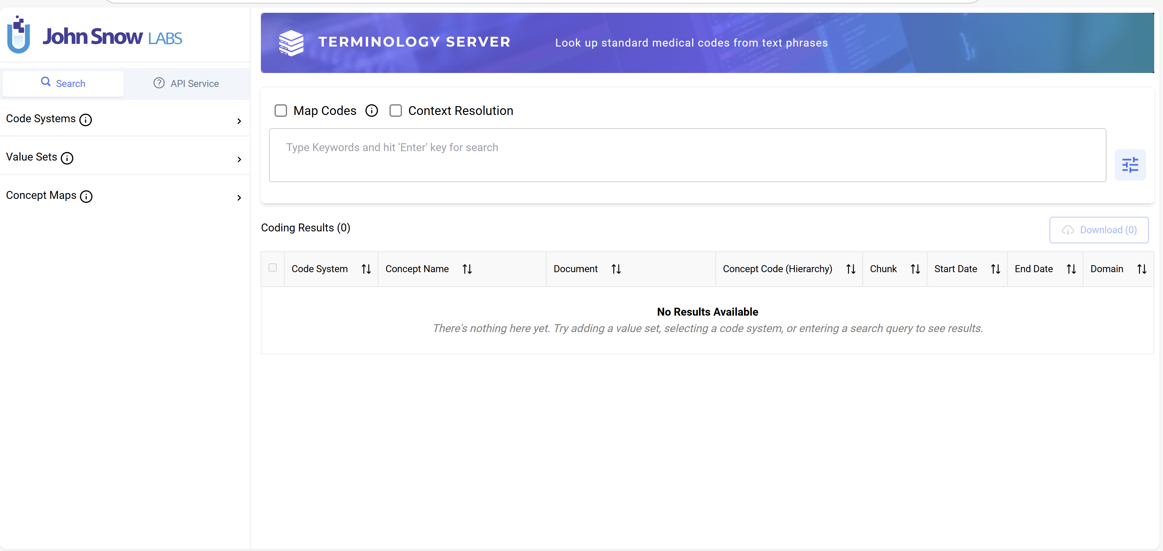 Terminology Service UI